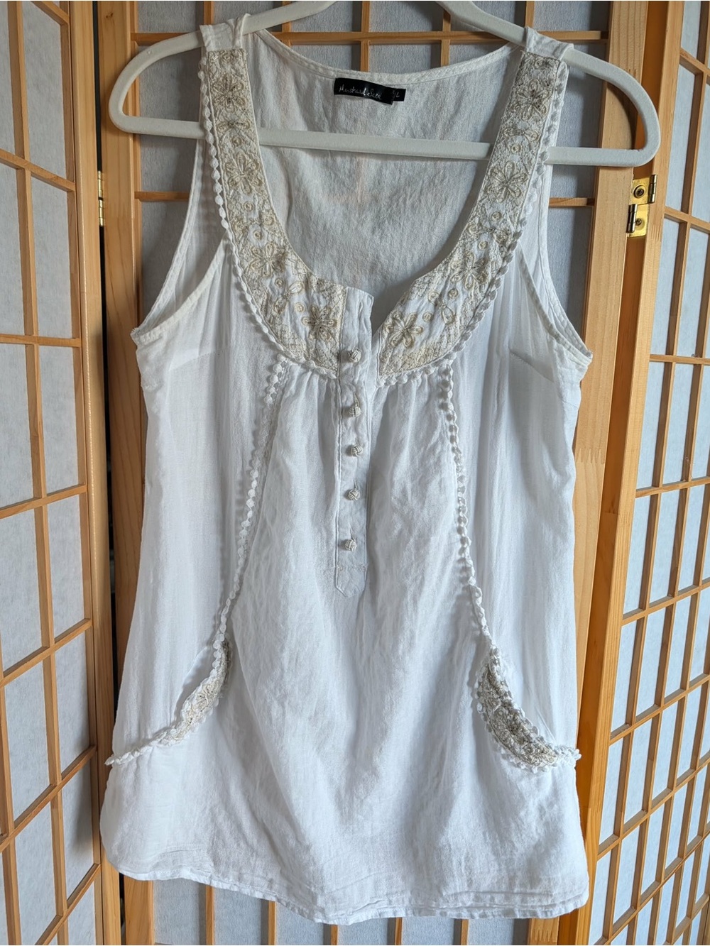 Mustard Seed White Textured Terry Tank by We The Free